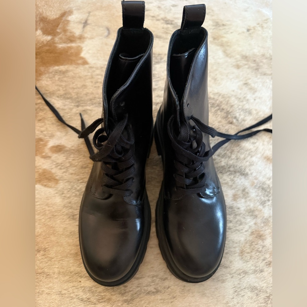 Anine Bing Luc Combat Boots in Black. New